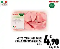 Conad Mezzo coniglio in parti CONAD PERCORSO QUALITÀ offerta