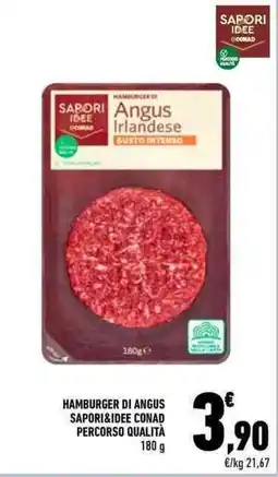 Conad Hamburger di angus sapori&idee CONAD PERCORSO QUALITÀ offerta