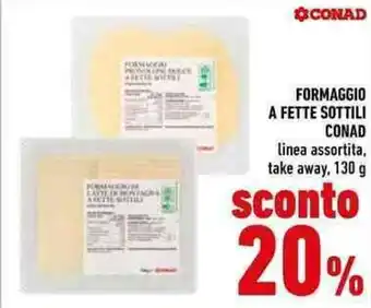Formaggio a fette sottili CONAD