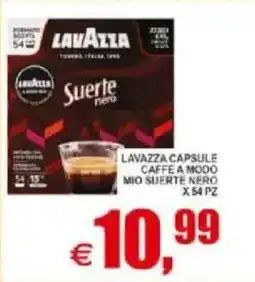 Pewex Lavazza capsule caffe a mod0 mio suerte nero offerta