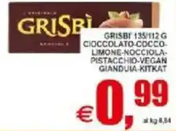 Pewex Grisbi cioccolato, cocco limone, nocciola offerta
