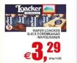 Pewex Wafer loacker, cremkakao, napolitaner offerta