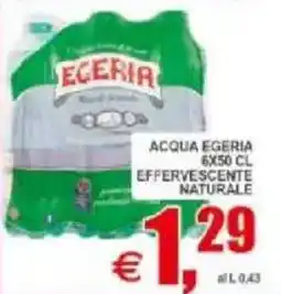 Pewex Acqua egeria effervescente naturale offerta