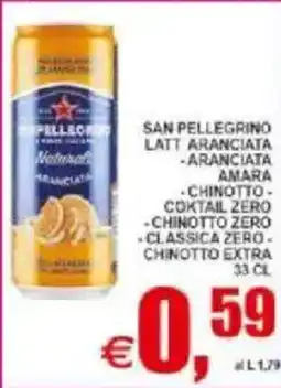 Pewex San pellegrino latt aranciata, aranciata amara offerta