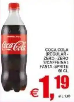 Pewex Coca cola regular zero, zero, s/caffeina, fanta, sprite offerta