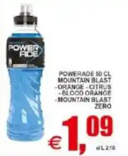 Pewex Powerade mountain blast, orange, citrus , blood orange, mountain blast zero offerta