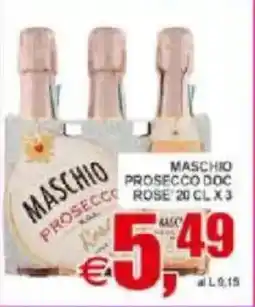 Pewex Maschio prosecco doc rose offerta