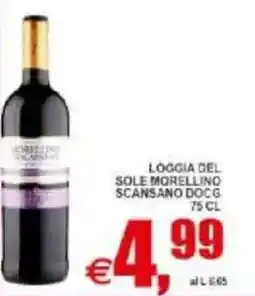 Pewex Loggia del sole morellino scansano docg offerta