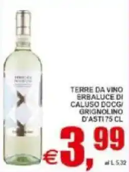 Pewex Terre da vino erbaluce di caluso docg/ grignolino d'asti offerta