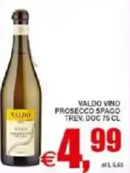 Pewex Valdo vino prosecco spago trev. doc offerta