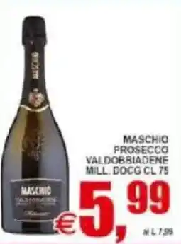 Pewex Maschio prosecco valdobbiadene mill. docg offerta