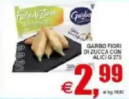 Pewex Garbo fiori di zucca con alici offerta