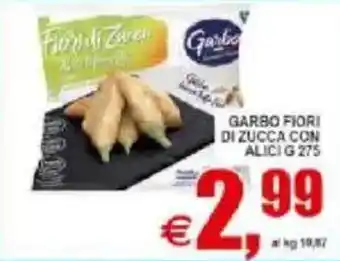 Pewex Garbo fiori di zucca con alici offerta