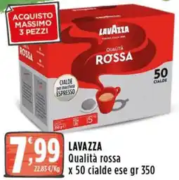 Rossotono Carrefour LAVAZZA Qualità rossa offerta