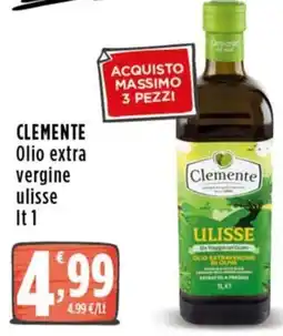 Rossotono Carrefour CLEMENTE Olio extra vergine ulisse offerta
