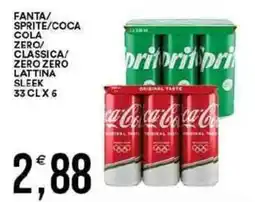 Vantaggio Cash&Carry Fanta/ sprite/coca cola zero/ classica/ zero zero lattina sleek offerta