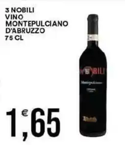 Vantaggio Cash&Carry 3 nobili vino montepulciano d'abruzzo offerta