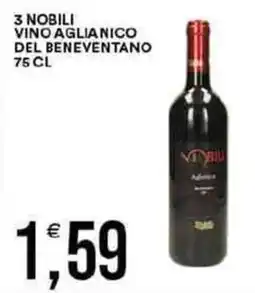 Vantaggio Cash&Carry 3 nobili vino aglianico del beneventano offerta
