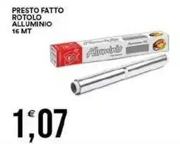 Vantaggio Cash&Carry Presto fatto rotolo alluminio 16 mt offerta