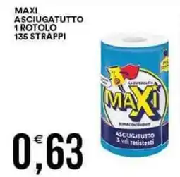 Vantaggio Cash&Carry Maxi asciugatutto 1 rotolo 135 strappi offerta