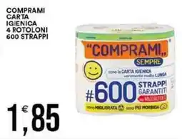 Vantaggio Cash&Carry Comprami carta igienica 4 rotoloni 600 strappi offerta