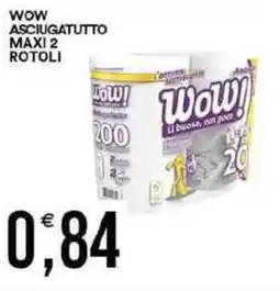 Vantaggio Cash&Carry Wow asciugatutto maxi 2 rotoli offerta