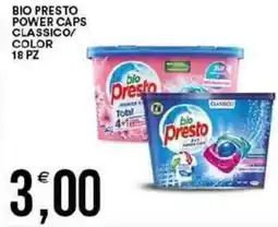 Vantaggio Cash&Carry Bio presto power caps classico/ color 18 pz offerta