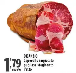 Rossotono Carrefour BISANZIO Capocollo impiccato pugliese stagionato offerta
