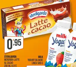 Cash pro Sterilgarda merendix latte al cacao offerta