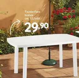 Famila Superstore Tavolo Faro bianco cm. 137x85 offerta