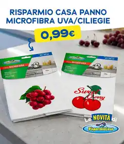 Risparmio Casa Risparmio casa panno microfibra uva/ciliegie offerta