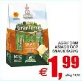 Pewex Agriform asiago dop snack offerta