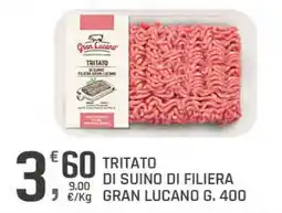 Supermercati Dok Tritato di suino di filiera gran lucano offerta