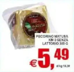 Pewex Pecorino matusa km 0 senza lattosio offerta