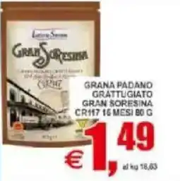 Pewex Grana padano grattugiato gran soresina cr117, 16 mesi offerta