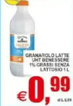 Pewex Granarolo latte uht benessere 1% grassi senza lattosio offerta