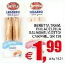 Pewex Beretta tram. philadelphia salmone/cotto offerta