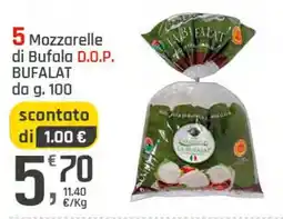 Supermercati Dok 5 Mozzarelle di Bufala D.O.P. BUFALAT offerta
