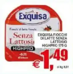 Pewex Exquisa fiocchi di latte senza lattosio highpro offerta