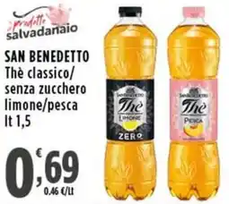 Rossotono Carrefour SAN BENEDETTO The classico/ senza zucchero limone/pesca offerta