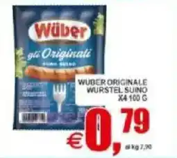 Pewex Wuber originale wurstel suino x4 offerta