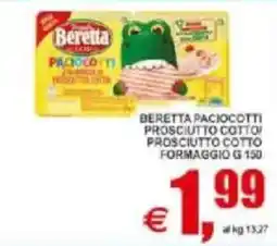 Pewex Beretta paciocotti prosciutto cotto/ formaggio offerta