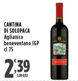 Rossotono Carrefour CANTINA DI SOLOPACA Aglianico beneventano IGP offerta