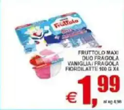 Pewex Fruttolo maxi duo fragola vaniglia/fragola fiordilatte offerta