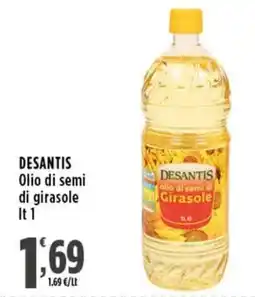 Rossotono Carrefour DESANTIS Olio di semi di girasole offerta