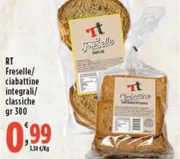 Rossotono Carrefour RT Freselle/ ciabattine integrali/ classiche offerta