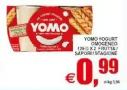 Pewex Yomo yogurt omogeneo frutta sapori/stagione offerta