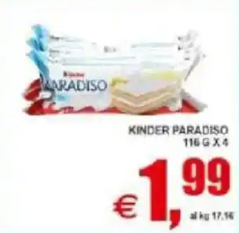 Pewex Kinder paradiso offerta