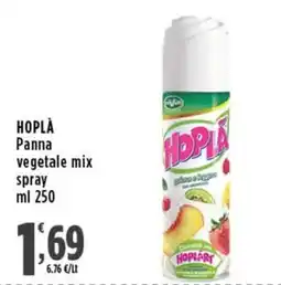 Rossotono Carrefour HOPLÀ Panna vegetale mix spray offerta