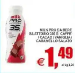 Pewex Milk pro da bere slattosio caffe /cacao/vaniglia caramello salato offerta